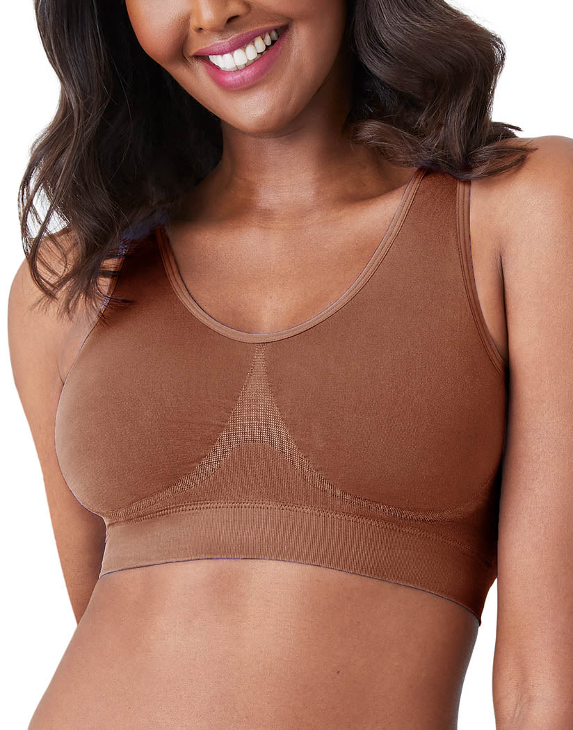 Clove Front Wacoal B-Smooth Bralette with Removable Pads Clove 835275