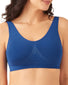Monaco Blue Front Wacoal B-Smooth Wirefree Bralette with Removable Pads Monaco Blue 835275