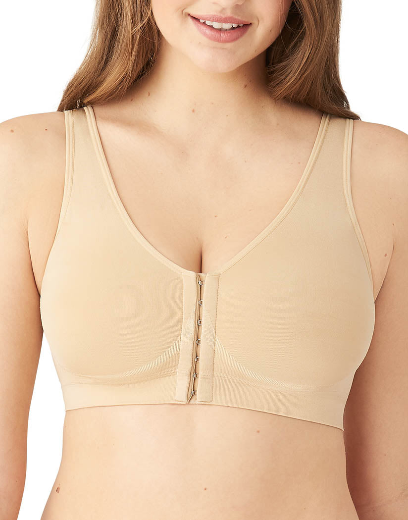 sand front Wacoal B-Smooth Front Close Bralette 835475