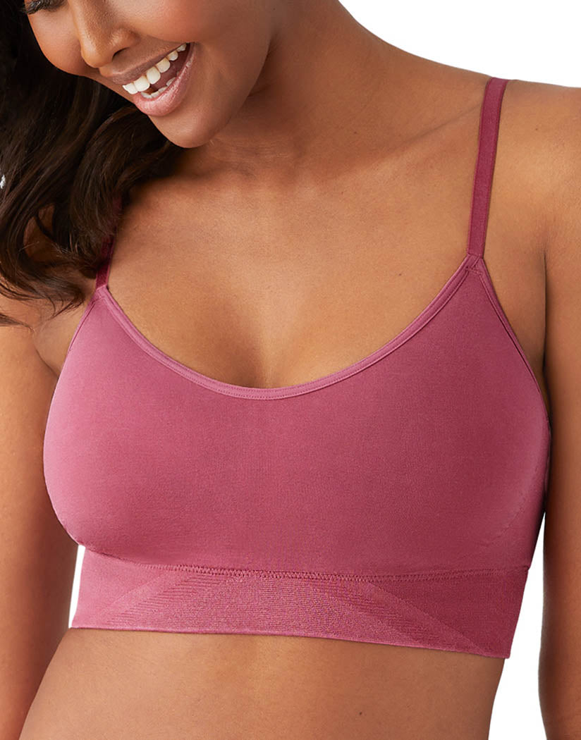 Rose Wine Front Wacoal B-Smooth Bralette Rose Wine 835575