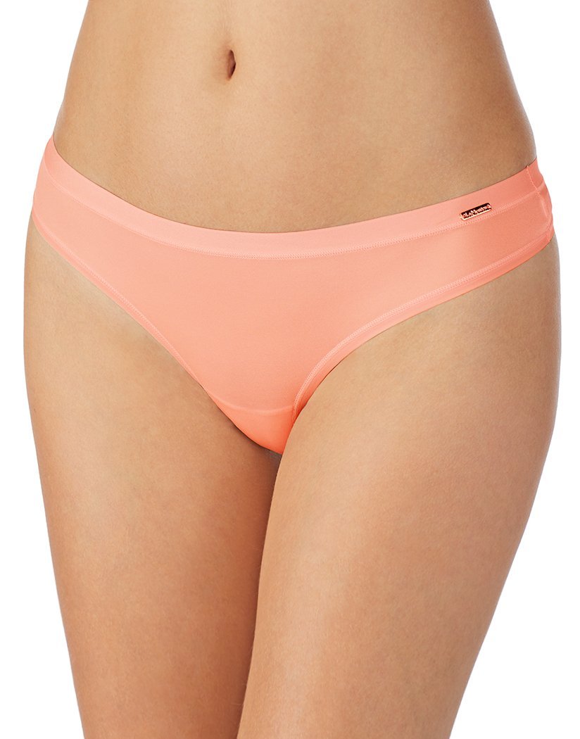Apricot Blush Front Le Mystere Infinite Comfort Thong 8838