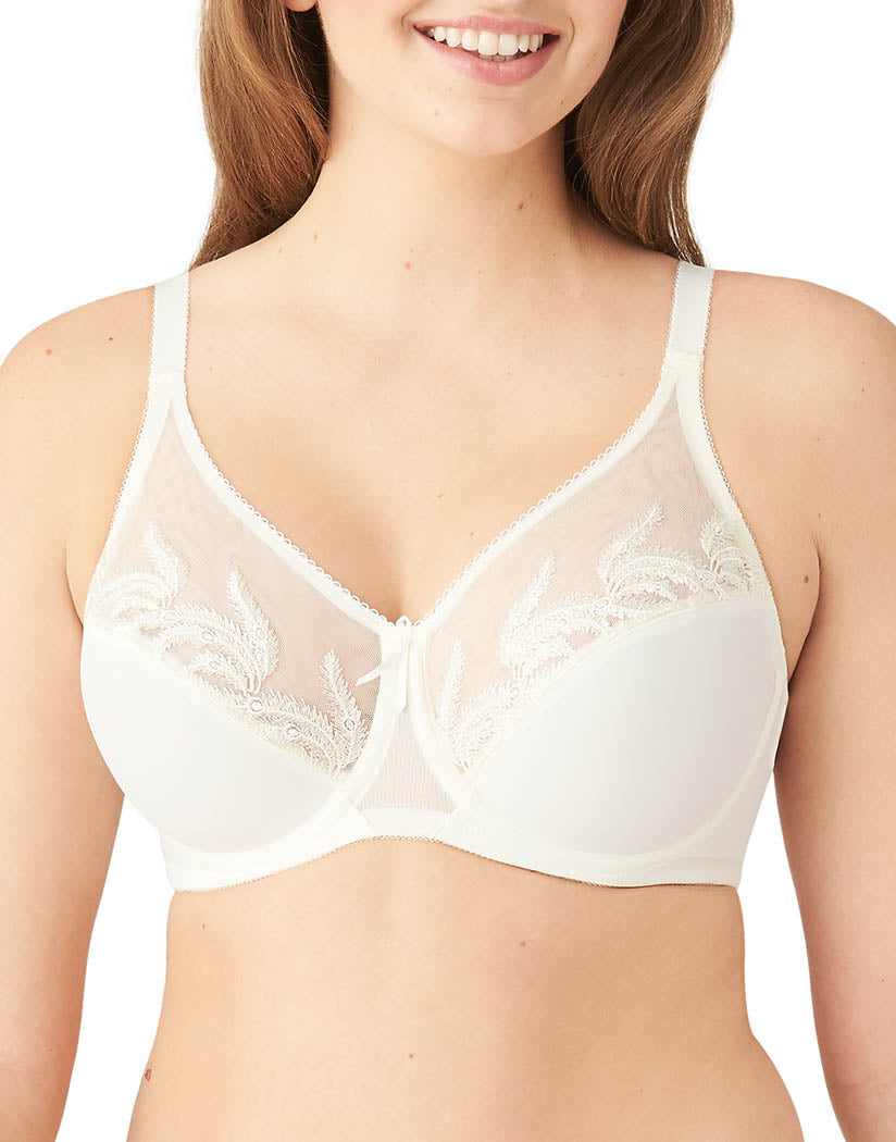 Ivory Front Wacoal Feather Embroidery Underwire 85121