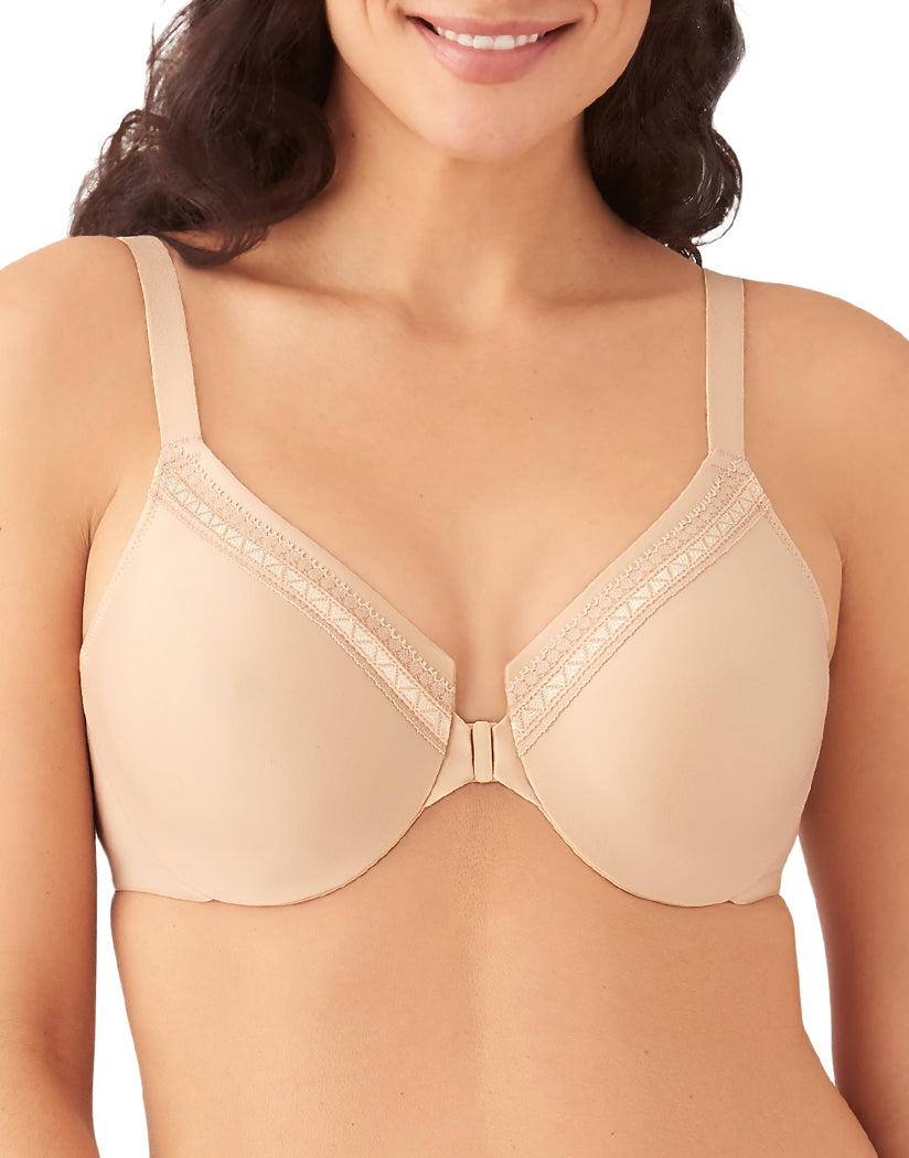 Sand Front Wacoal Perfect Primer Front Close Underwire Bra 855313