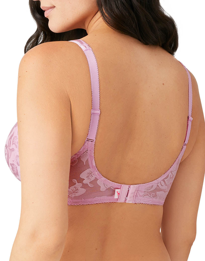 Lilac V Detail Underwired Lace Bra