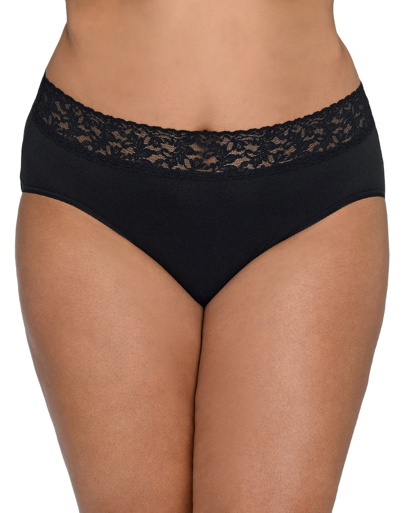 Black Front Hanky Panky Cotton With A Conscience Plus Size French Brief 892461X