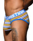 Multi Side Andrew Christian Bright Stripe Brief w/ Almost Naked 92601