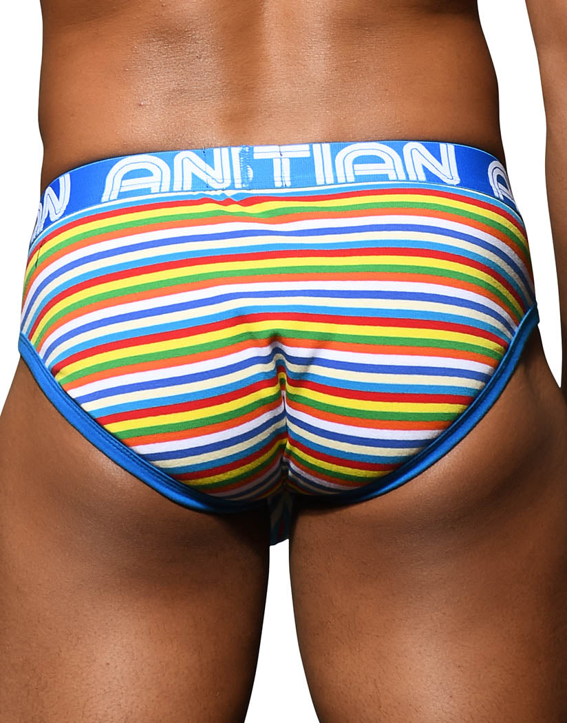 Multi Back Andrew Christian Bright Stripe Brief w/ Almost Naked 92601