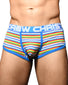 Multi Front Andrew Christian Bright Stripe Boxer w/ Almost Naked 92603
