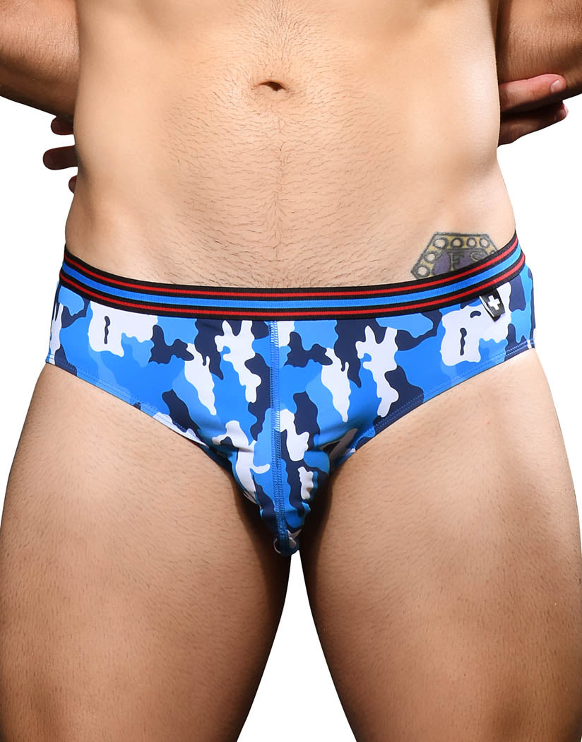 Multi Front Andrew Christian Camo Boy Brief 3-Pack w/ Almost Naked 92670