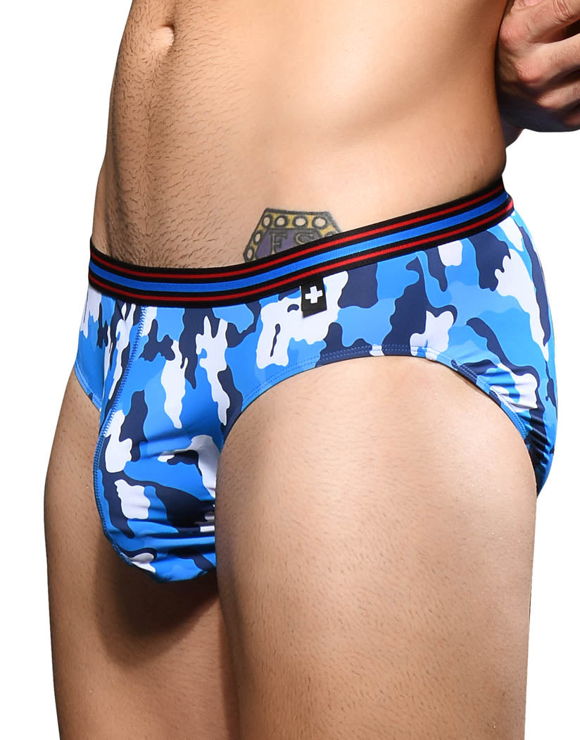 Multi Side Andrew Christian Camo Boy Brief 3-Pack w/ Almost Naked 92670