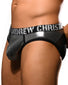 Gunmetal Side Andrew Christian Bubble Butt Brief w/ Almost Naked 92685