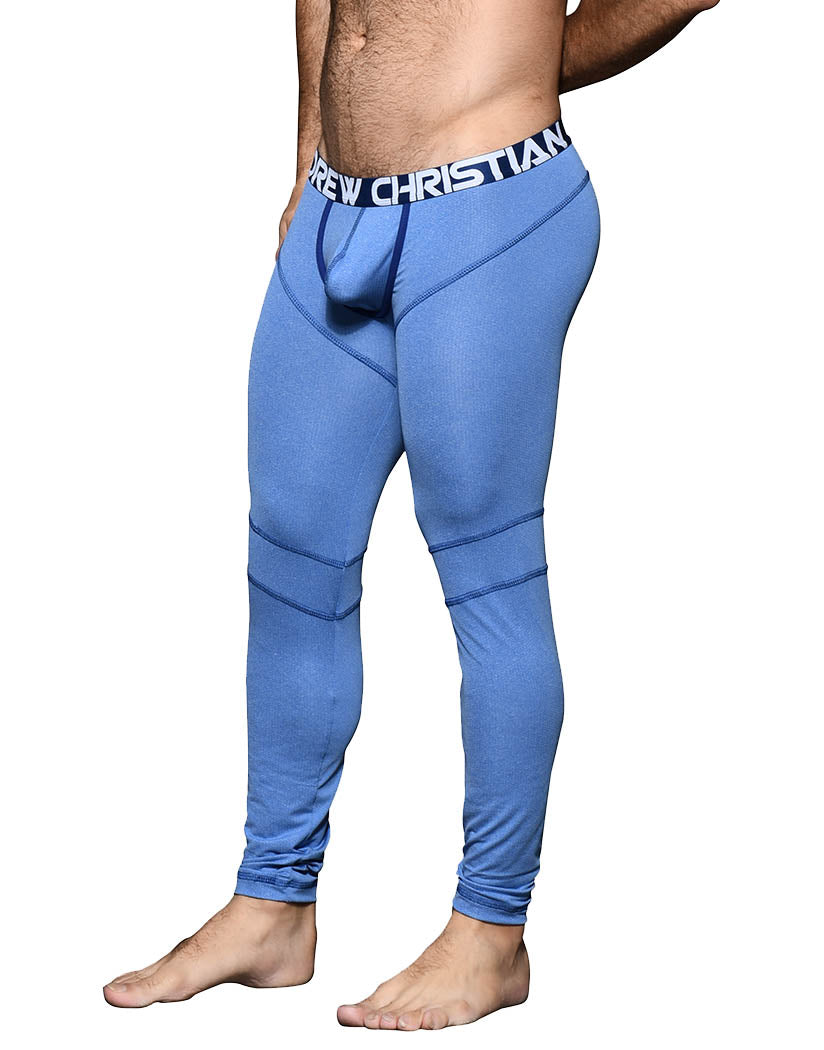 Athletic Blue Side Andrew Christian Active Sports Legging 92700