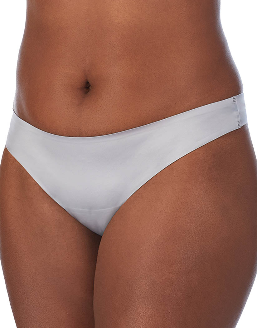 Silver Front Le Mystere Satin & Mesh Thong 8816