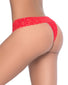 Red Back Mapale Lace Essentials Crotchless Thong 99