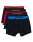Black/Lychee Black/Black Front Papi Pride 4-Pack Cotton Stretch Boxer Briefs 990004