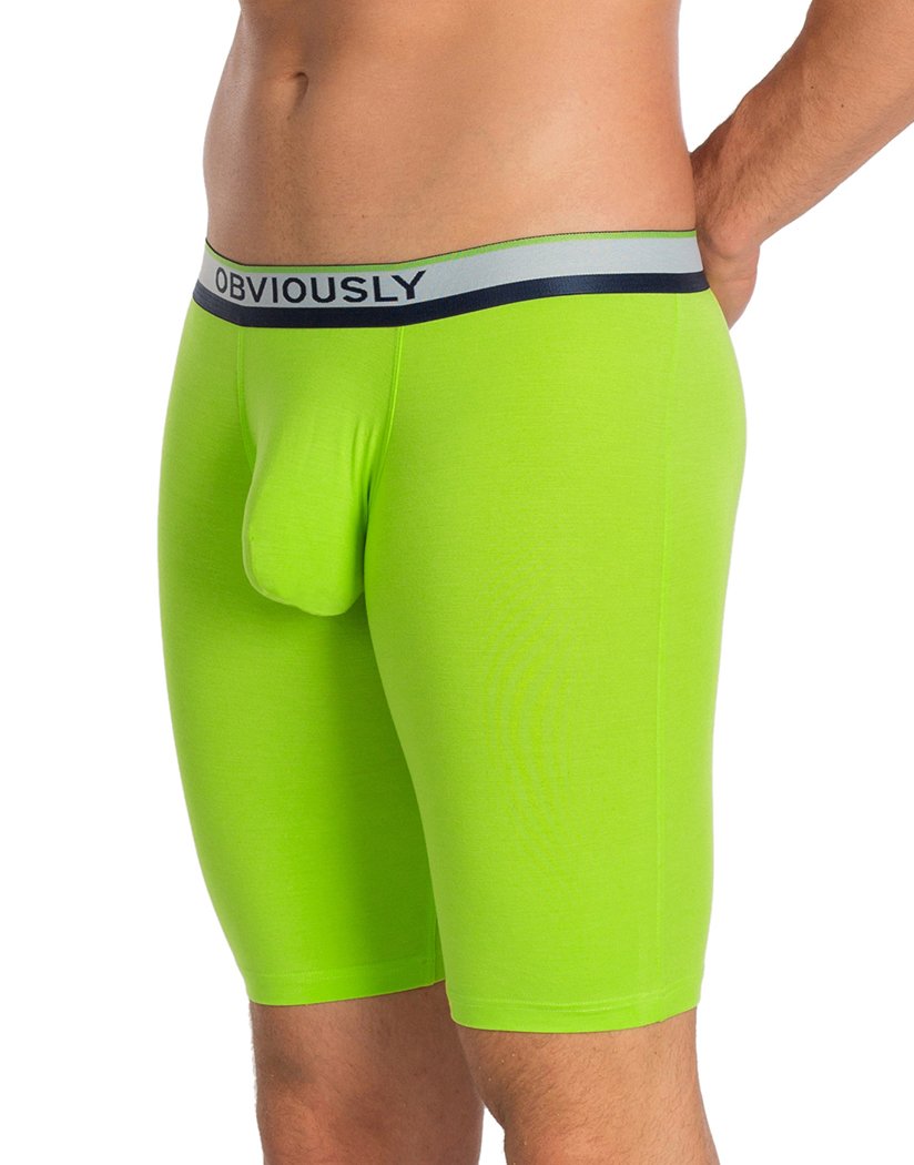 Lime Side Obviously PrimeMan Boxer Brief 9 inch Leg A01