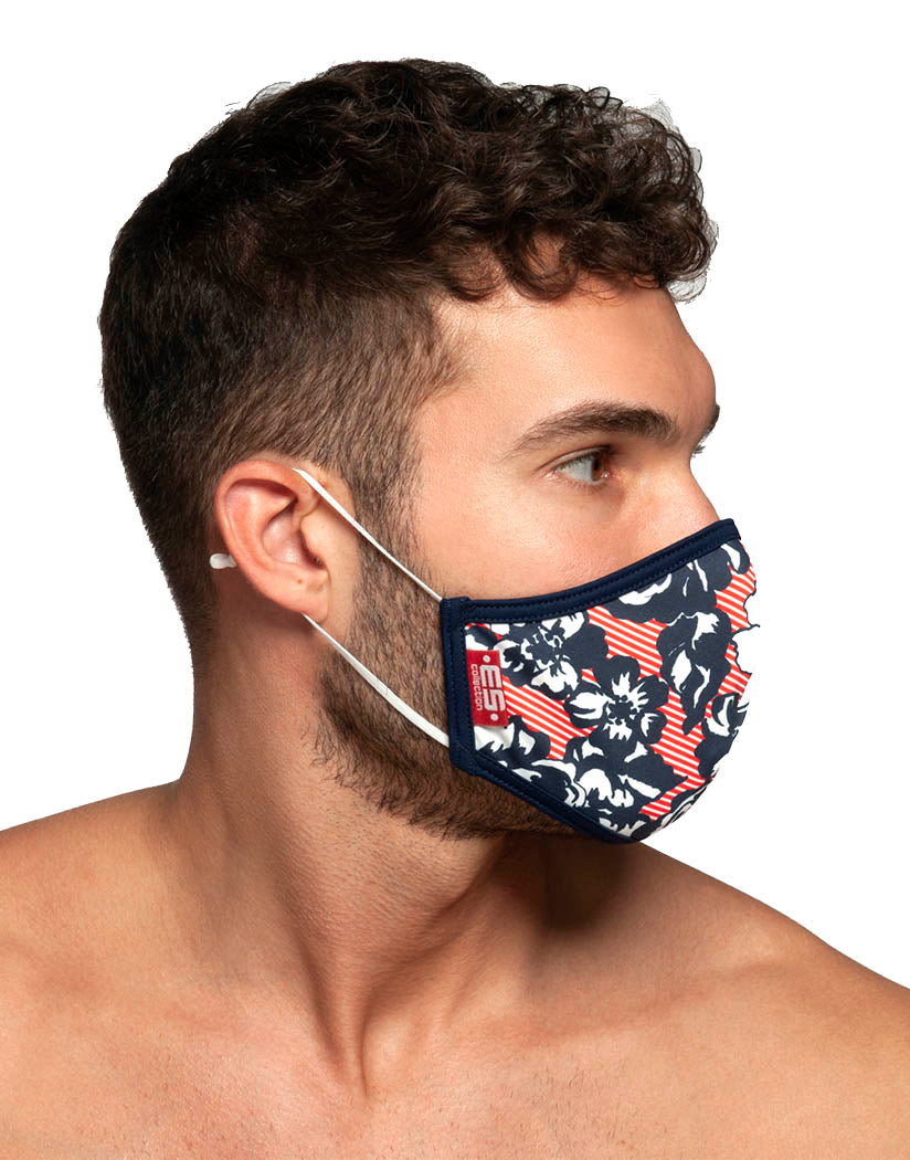 Flowery Face Side Addicted Flowery Face Mask AC097