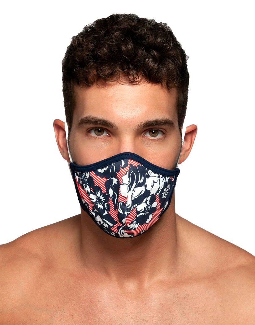 Flowery Face Front Addicted Flowery Face Mask AC097