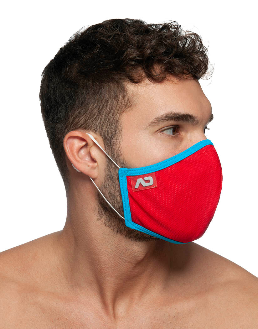 Red Side Addicted Spider Face Mask