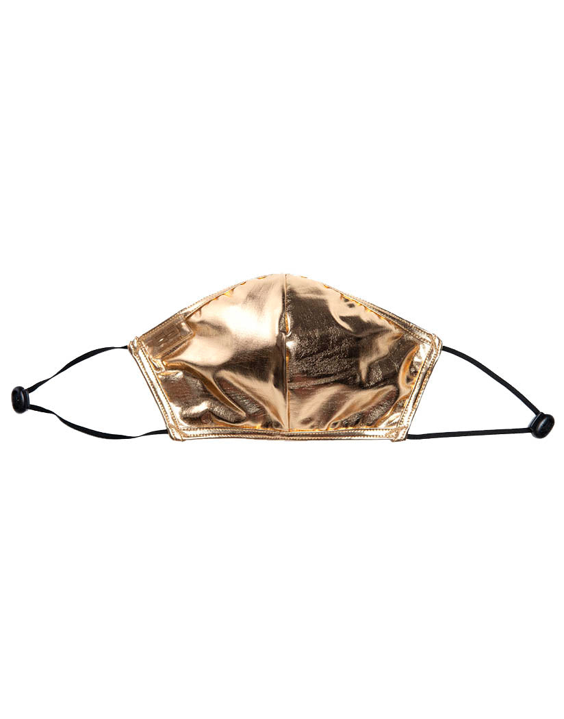 Gold Flat Addicted Party Mask AC107