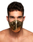 Gold Front Addicted Party Mask AC107