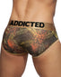 Navy/Gold/Blue Back Addicted 3- Pack Tropical Mesh Brief Push Up AD889P