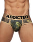 Navy/Gold/Blue Front Addicted 3- Pack Tropical Mesh Brief Push Up AD889P