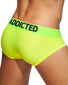 Neon Yellow Back Addicted Ring Up Neon Mesh Brief AD951