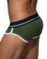 Green Back Addicted Curve Cotton Brief AD727