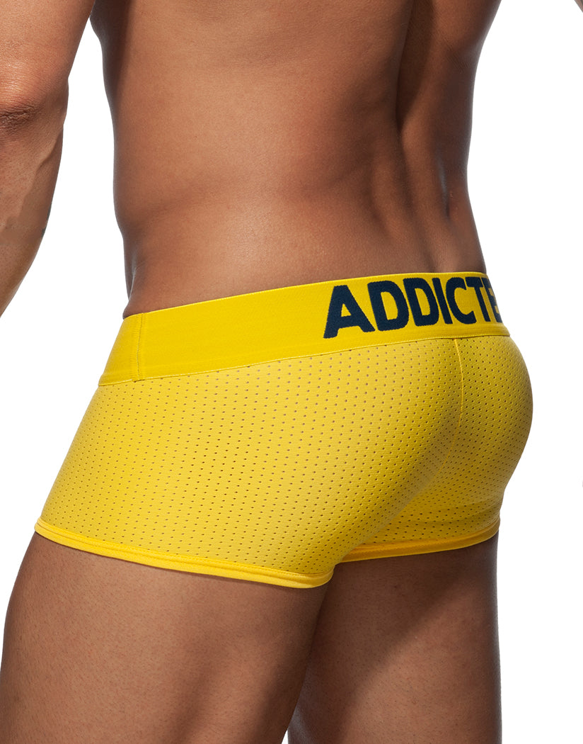Yellow Back Addicted Push Up Mesh Trunk AD806