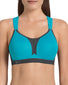 Peacock/Anthracite Front Anita Maximum Support Dynamix Star X-Back Bra 5537