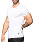White Side Andrew Christian Camouflage Burnout Tee 10335