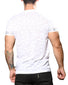 White Back Andrew Christian Camouflage Burnout Tee 10335