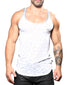 White Front Andrew Christian Camouflage Burnout Tank 2857