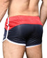 Navy/Red Back Andrew Christian Sporty Mesh Shorts 6668