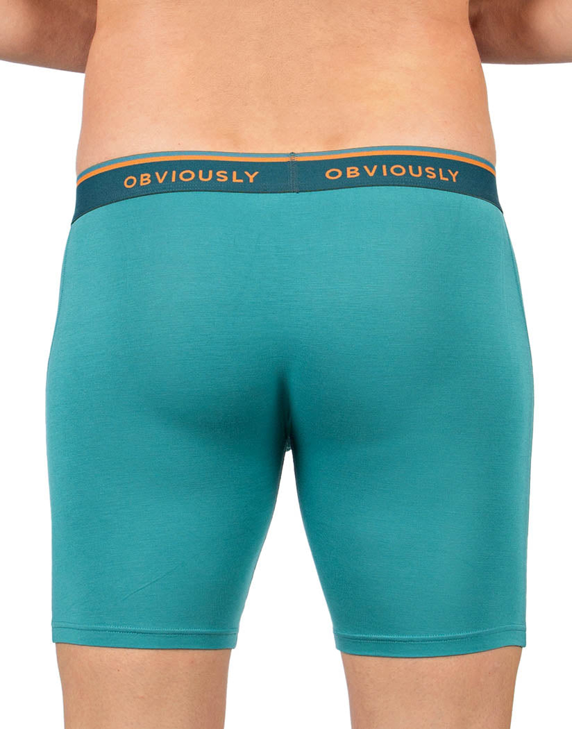 Teal Back Obviously EveryMan 6 Inch Boxer Brief B09
