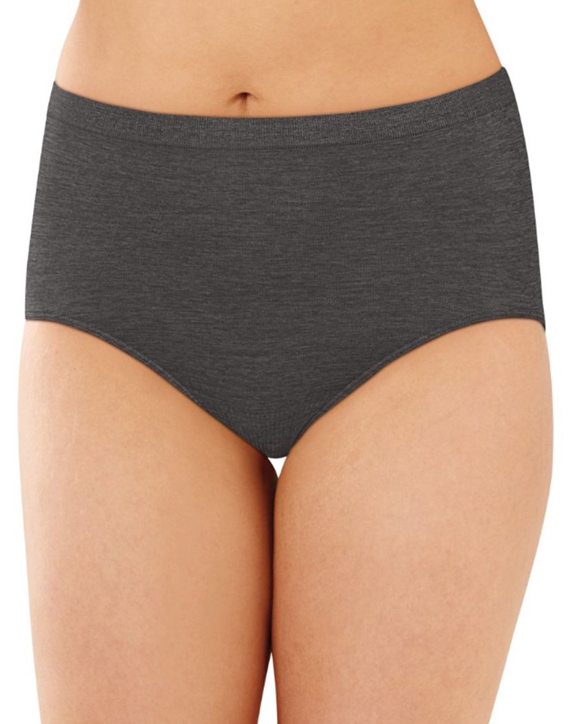 Gravel Grey Front Bali Comfort Revolution Lace Seamless Brief Panty 803J