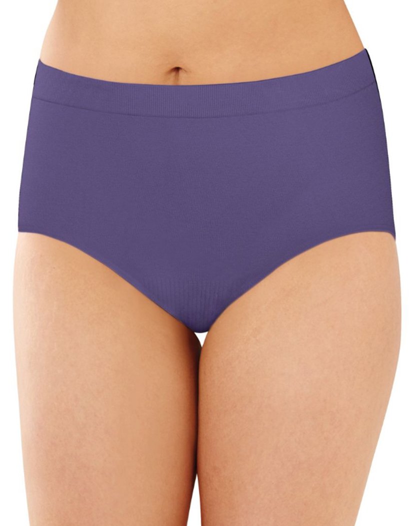 Timeless Purple Front Bali Comfort Revolution Lace Seamless Brief Panty 803J