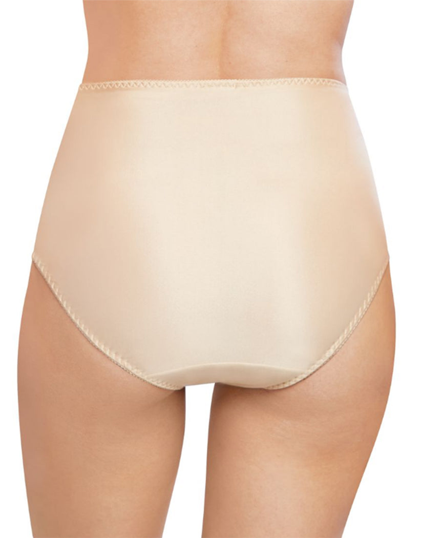 Soft Taupe Back Bali Double Support Moisture Wicking No Show Hi Cut Brief Panty DFDBHC