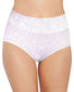 Lilac Rose Link Print Front Bali Passion for Comfort Lace No Show Brief Panty DFPC61