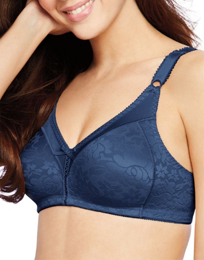 In The Navy Front Bali Double Support Spa Closure Wire Free Bra 3372