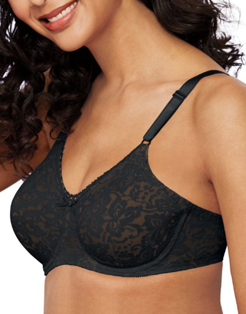 Black Front Bali Lace and Smooth Bra 3432