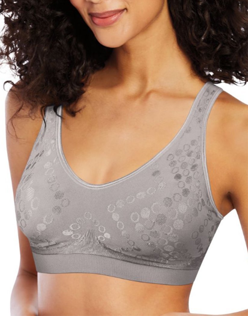 Bali Womens Comfort Revolution ComfortFlex Fit Shaping Wirefree  Bra(3488)-in The Navy Dot-L at  Women's Clothing store