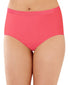 Country Spearmint/White/Pinky Peach Front Bali Comfort Revolution Microfiber Seamless No Show Brief Panty 3 Pack AK88