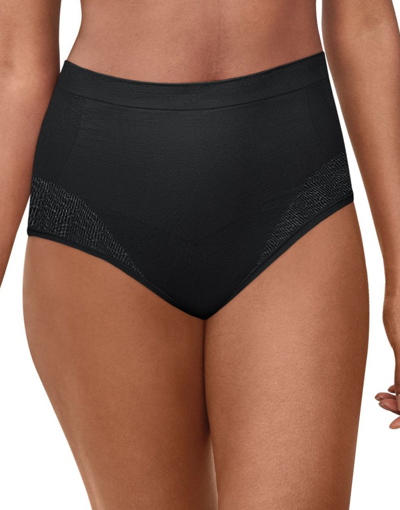 Nude/Black Front Bali Comfort Revolution Firm Control Brief, 2-Pack DF0048