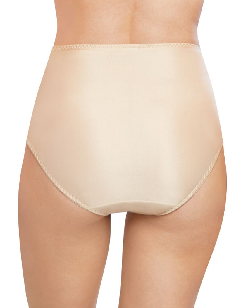 Black/Soft Taupe/Soft Taupe Back Bali Double Support Moisture Wicking No Show Hi Cut Brief Panty 3 Pack DFDBH3