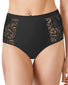 Black Front Bali One Smooth U Tummy Smoothing Lace Accents Brief DFLTSB