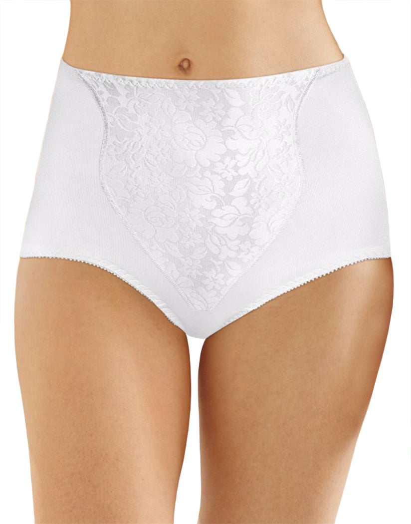 White Front Bali Light Control Lace Panel Brief 2-Pack