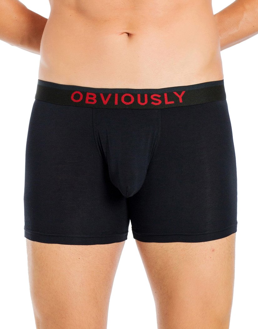 Black Front Obviously FreeMan 3 inch Boxer Brief C00