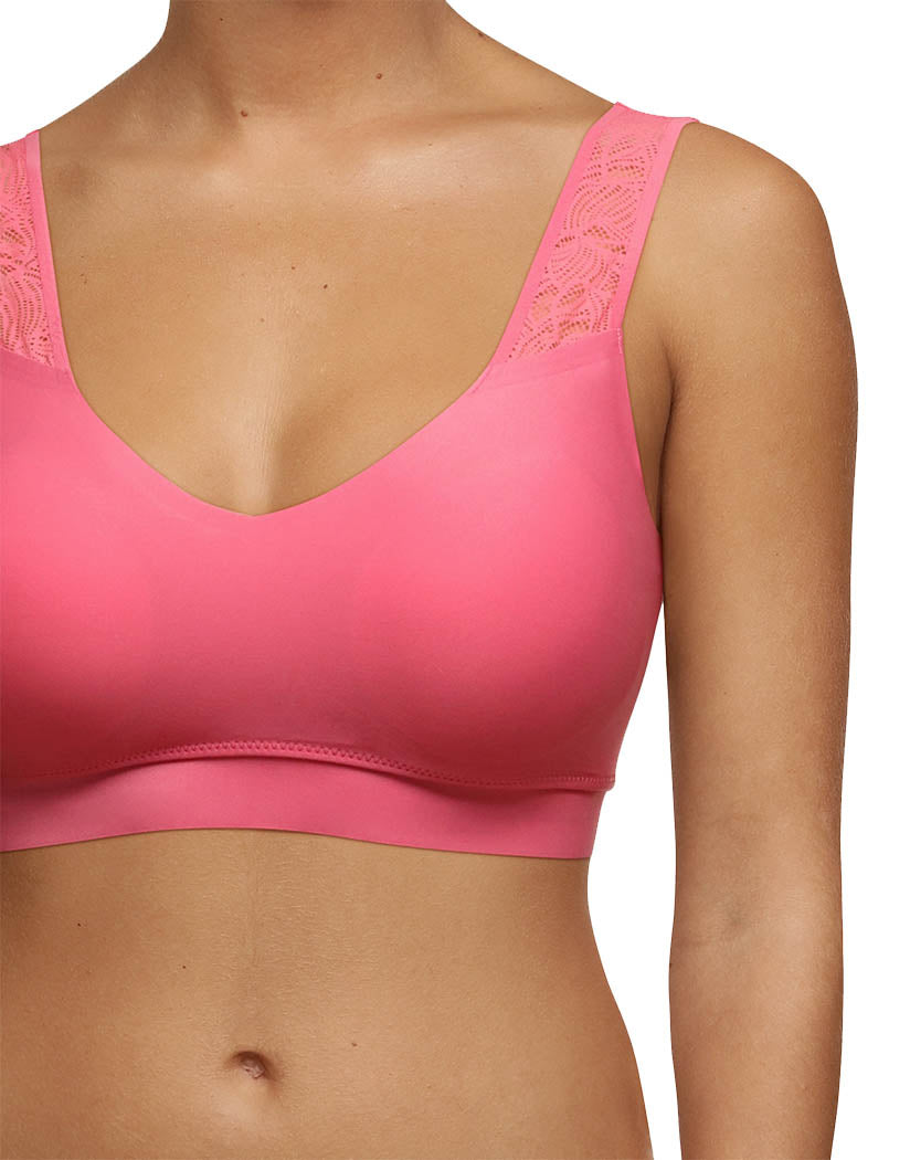 Rose Amour Front Chantelle Soft Stretch Padded Top With Lace 11G1